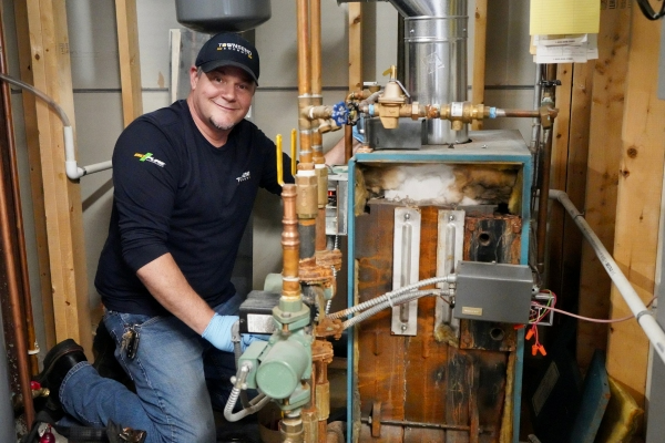 Townsend Energy's professional HVAC technician